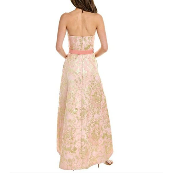 NWT Kay Unger Womens Bella High-Low Gown, Pink 8 - Picture 2 of 10